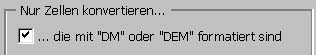 Optionen - DM-Format